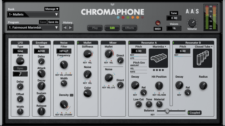 Applied Acoustics Systems – Chromaphone 2.2.2 STANDALONE, VSTi, VSTi3, AUi WIN.OSX x86 x64