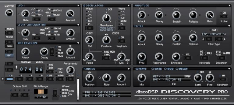 DiscoDSP – Discovery Pro v7.5 SAL, VSTi, VST3i, AAX x64