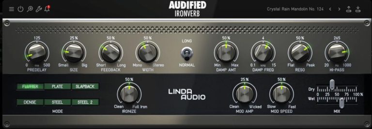 Audified Linda IronVerb v1.0.3 VST3, AAX x64 WINDOWS