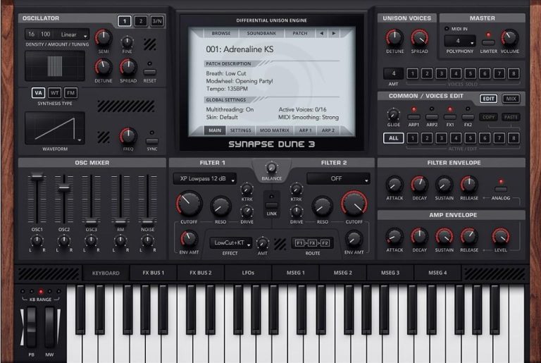 Synapse Audio DUNE 3 v3.6.5 VSTi, VSTi3, AAX x64 WINDOWS