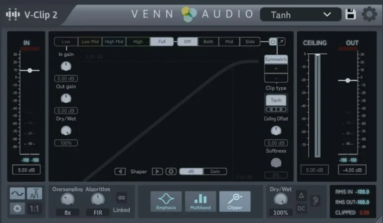 Venn Audio – V-Clip 2 v1.0.3 VST3, AAX x64 WINDOWS